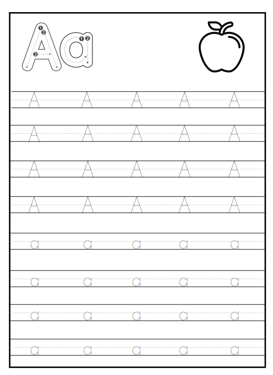 Alphabet Tracing Worksheet